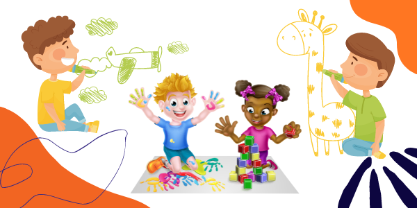 Children being creative