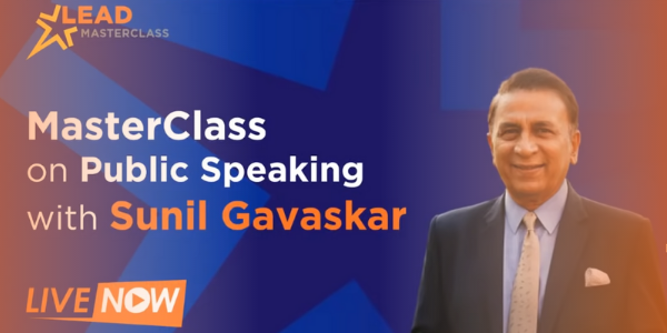 ‘Good education is numero uno when it comes to developing Public Speaking skills’ says Sunil Gavaskar in LEAD MasterClass