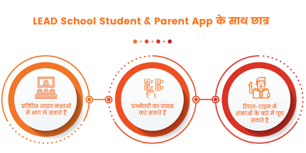 LEAD School Student & Parent App के साथ छात्र