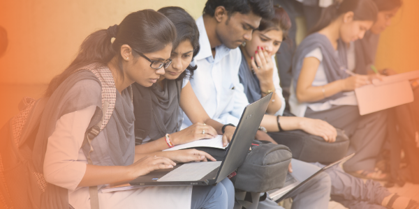 Students studying for their exam