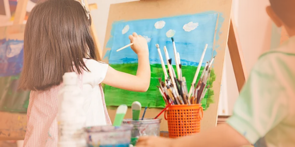 Children becoming creative