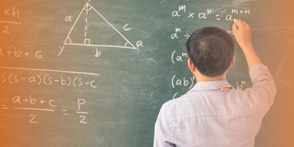 Teacher teaching students